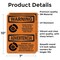 Signmission Chock Wheels Of Truck Or Trailer Bilingual OSHA Warning Sign, Vinyl Decal, 7in W x 10in L, 2PK OS-2PACK-WS-D-710-L-12522 - alternate 4